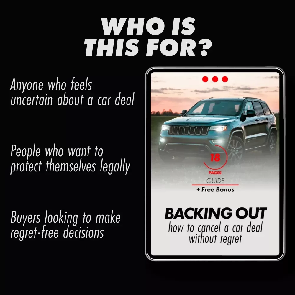 Backing Out: How to Cancel a Car Deal Without Regret - Your Complete Guide to Cancelling Car Purchases and Navigating the Process