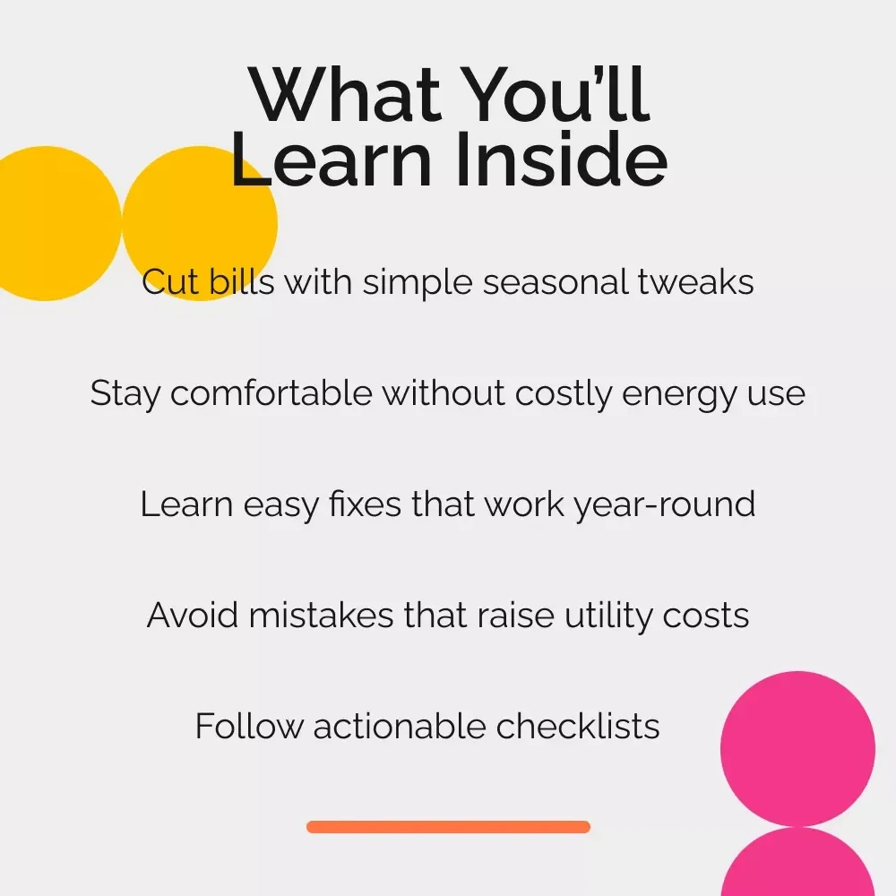 Smart Seasonal Hacks to Cut Utility Bills All Year Round | Money-Saving Home Efficiency Guide | Energy Tips eBook | Utility Bill Reduction Checklist | Eco-Friendly Digital Download