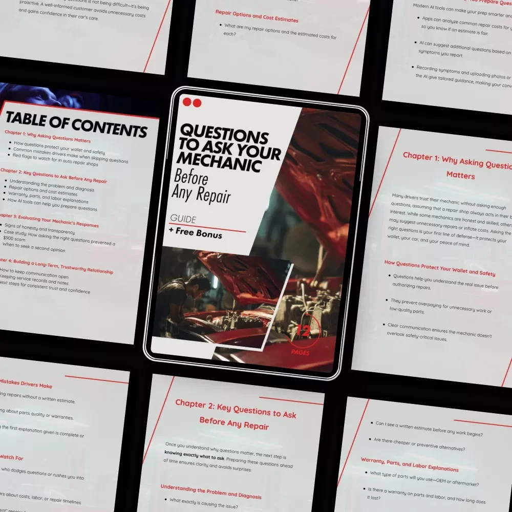 Questions to Ask Your Mechanic Before Any Repair | Smart Car Owner Guide to Avoid Costly Mistakes, Build Trust & Save Money