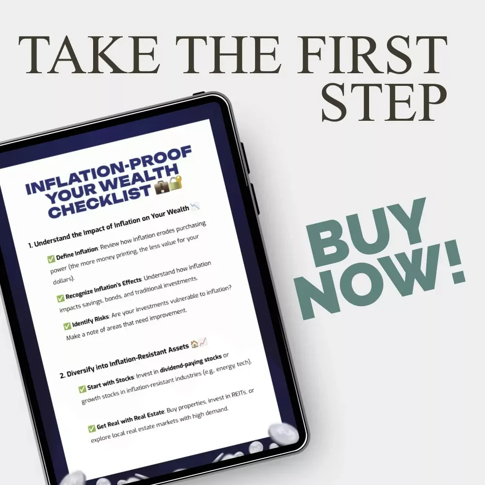 Inflation-Proof Your Wealth Checklist | Simple Guide to Inflation-Resistant Investment Options | Build a Strong Portfolio That Thrives in Any Economy | Digital Download