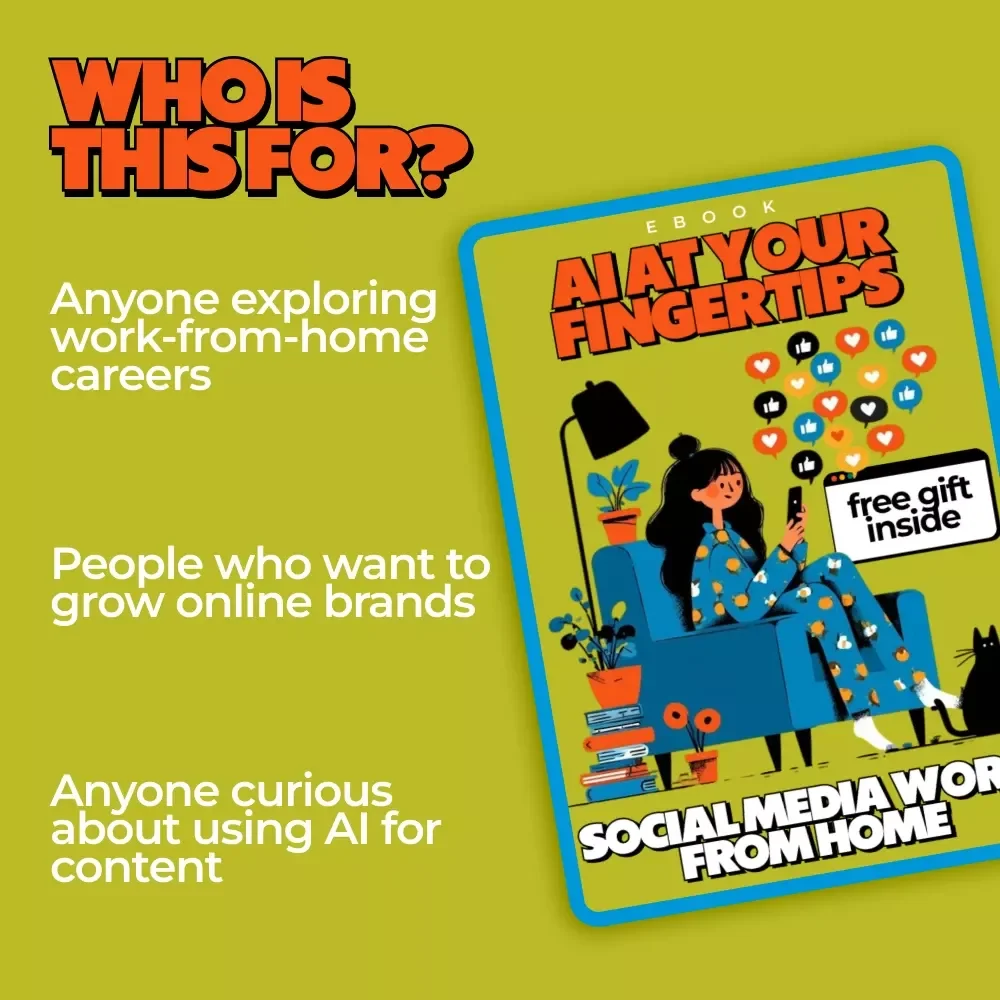 AI at Your Fingertips: Social Media Work from Home – AI Social Media Guide, Work From Home Digital Download, Remote Social Media Marketing eBook