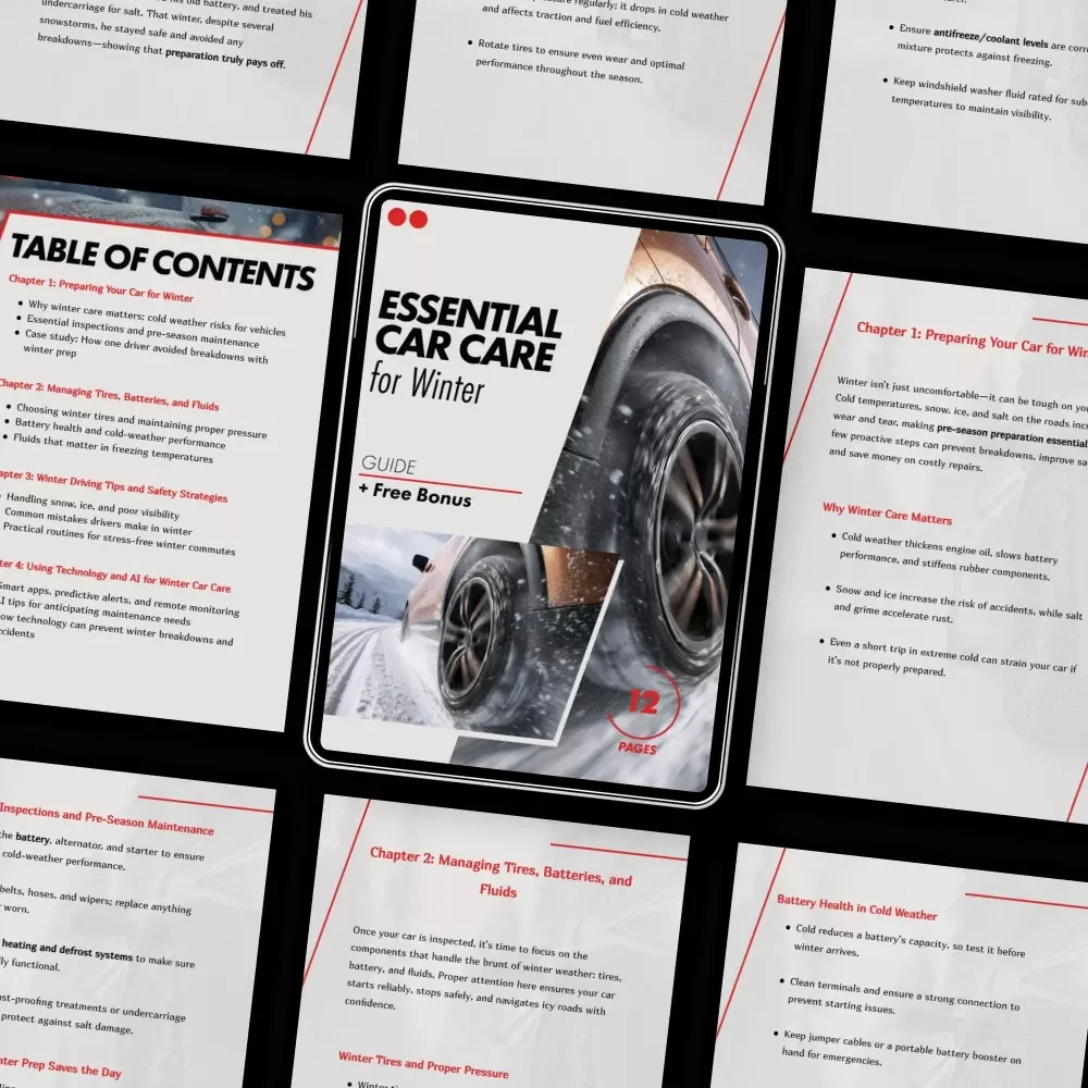 Essential Car Care for Winter – Complete Winter Car Care for Cold Climates Guide | Smart Maintenance, Safety Tips & AI-Powered Prep Checklist