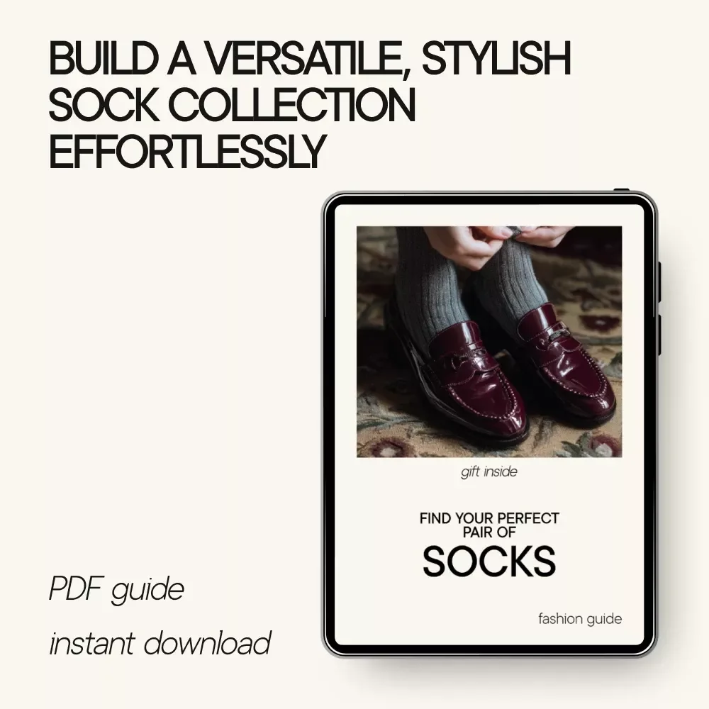 Find Your Perfect Pair of Socks – Digital Style Guide & Checklist for Everyday Socks, Crew Socks, No-Show Socks & Building a Smart Sock Drawer