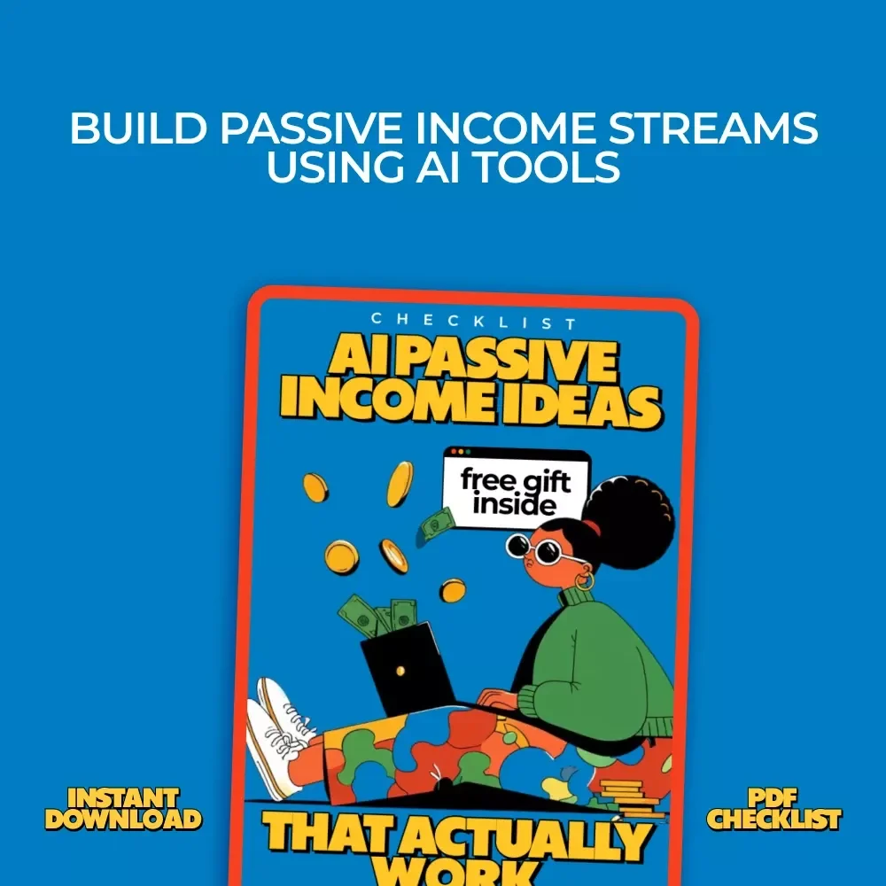 AI Passive Income Ideas That Actually Work | Digital Download Checklist, AI Side Hustle Guide, Online Business eBook, Automation Income Planner