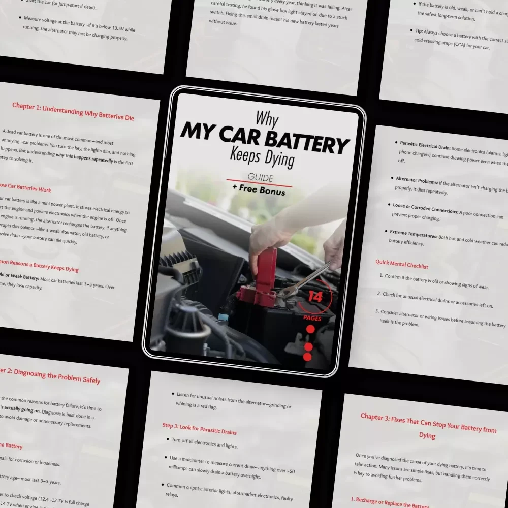 Why My Car Battery Keeps Dying | Easy Diagnostic & Fix Guide for Drivers Asking “my car battery keeps dying why”