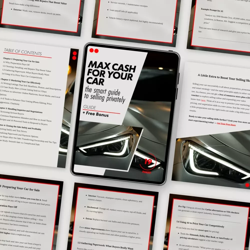 Max Cash for Your Car: The Smart Guide to Selling Privately for the Most Money