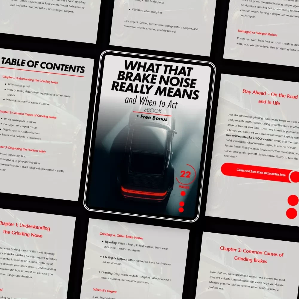 What That Brake Noise Really Means and When to Act - Ultimate eBook Guide for Car Owners