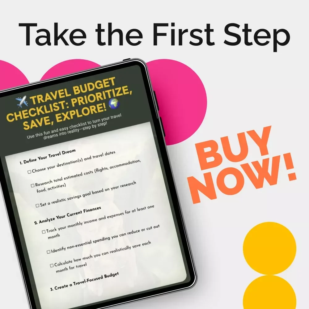 Travel Budget Checklist: Prioritize, Save, Explore | Digital Download for Prioritizing Travel in Your Budget | Smart Travel Planning Made Simple