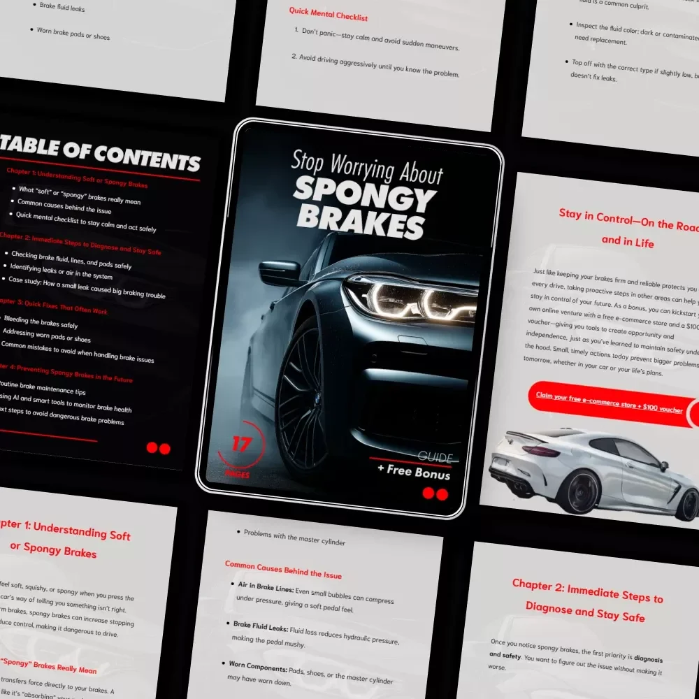 Stop Worrying About Spongy Brakes: The Essential Guide to Fixing Soft or Spongy Brakes, Diagnosing Issues & Preventing Future Problems