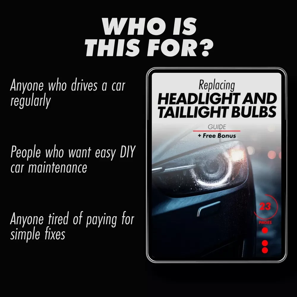 Replacing Headlight and Taillight Bulbs | DIY Car Light Replacement Guide, Step-by-Step Auto Maintenance eBook, Beginner-Friendly Digital Download