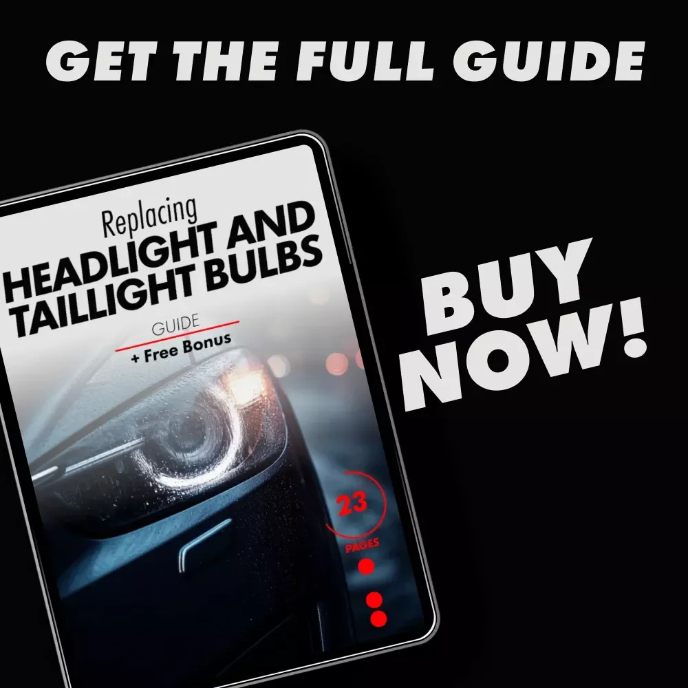 Replacing Headlight and Taillight Bulbs | DIY Car Light Replacement Guide, Step-by-Step Auto Maintenance eBook, Beginner-Friendly Digital Download