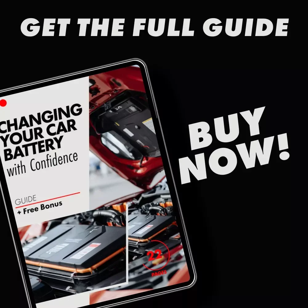 Changing Your Car Battery with Confidence – Easy DIY Car Battery Replacement Guide, Step-by-Step eBook for Beginners, Digital Download