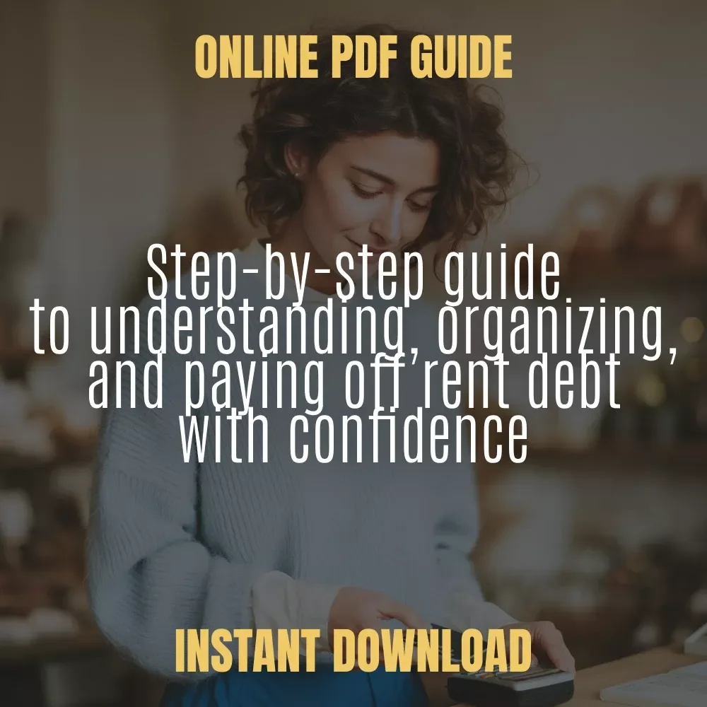 How to Build a Smart Rent Debt Payment Plan | Step-by-Step Guide for Rent Debt Payment Plans | Printable Workbook-Style Digital Download