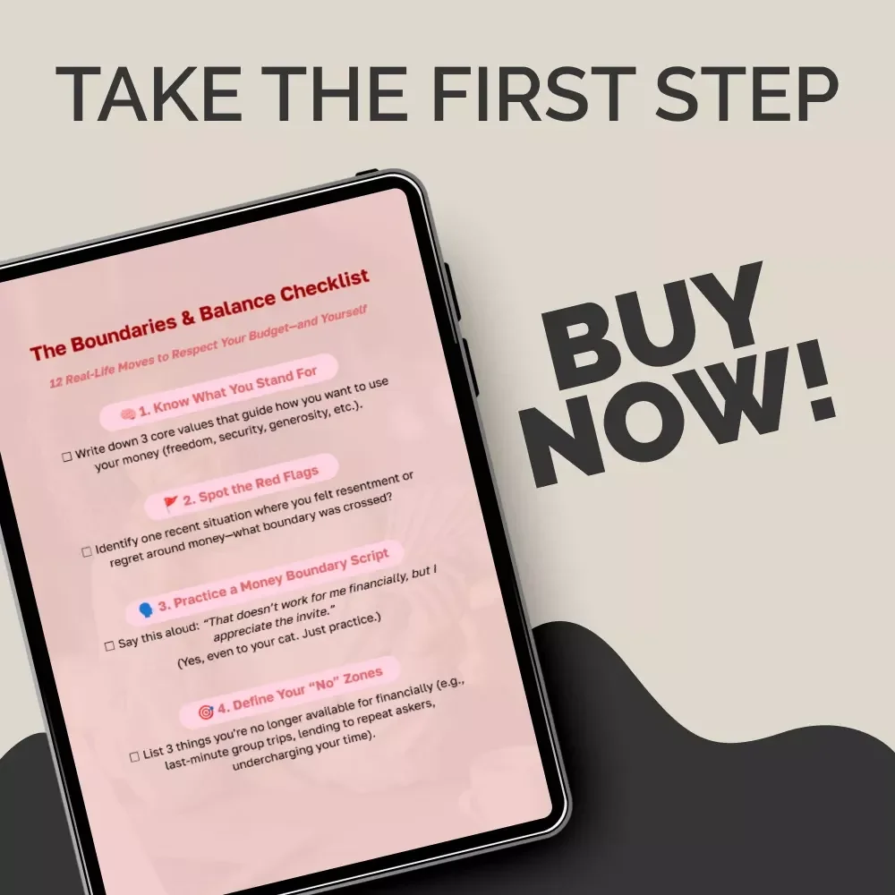 The Boundaries & Balance Checklist | Money Boundaries in Daily Life Guide for Clarity, Confidence & Calm