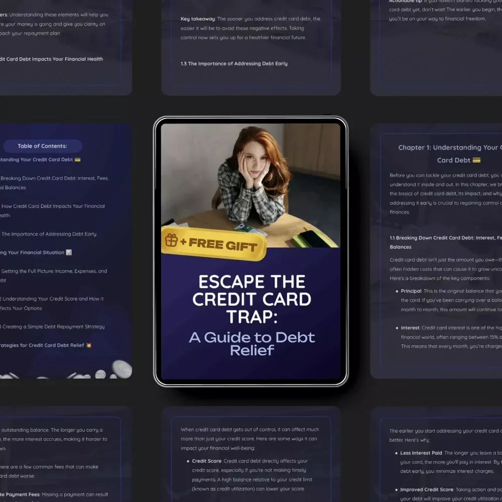 Escape the Credit Card Trap: A Guide to Debt Relief | Digital Download for How to Get Out of Crippling Debt, Budgeting & Financial Freedom