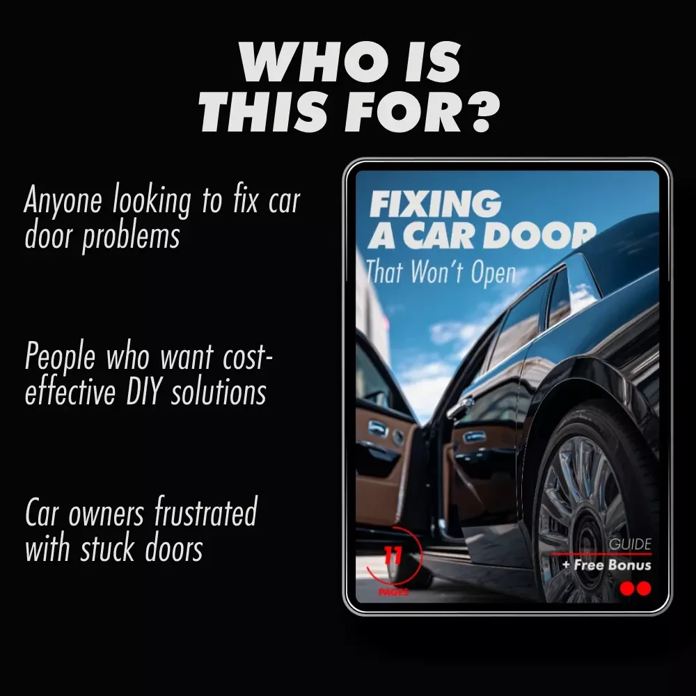 Fixing a Car Door That Won’t Open: DIY Guide for Car Owners | Digital Download