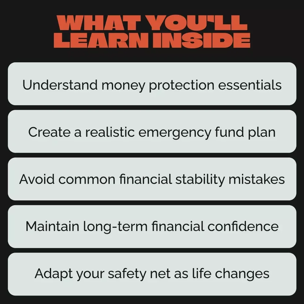 A Practical Guide to Building Your Financial Safety Net | Personal Finance eBook, Emergency Fund Planner, Money Management Guide, Financial Stability Checklist