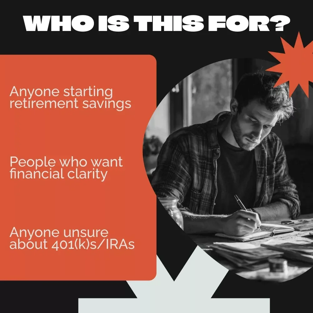 A Beginner’s Guide to 401(k)s and IRAs | Easy Retirement Guide for Beginners | 401(k) and IRA Explained Digital Download