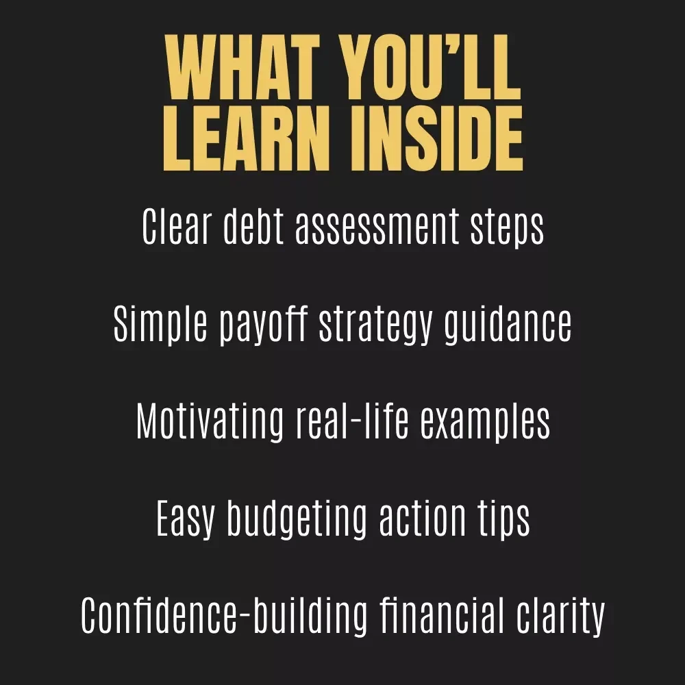 A Real-Life Guide to Crush the Debt & Taking Back Control – Debt Repayment Plan Strategy Guide, Financial Freedom eBook, Budgeting & Payoff Planner Digital Download