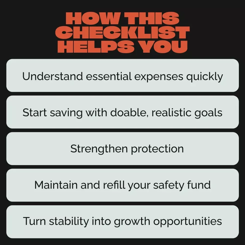The “Catch Me If I Fall” Checklist | Emergency Fund Planner, Financial Safety Net Guide, Digital Download Budgeting & Money Management Checklist
