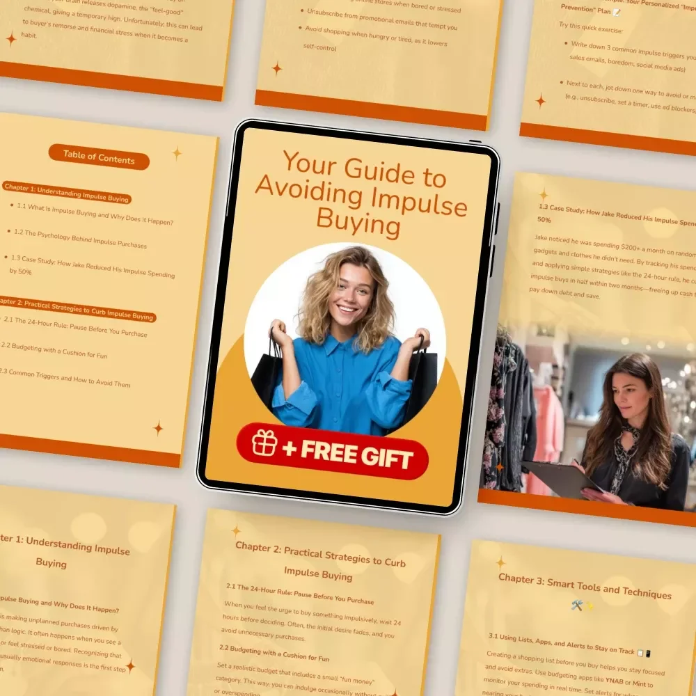 Your Guide to Avoiding Impulse Buying – Printable Money-Saving Guide for Smarter Spending | how to avoid impulse buying | Financial Wellness eBook & Checklist