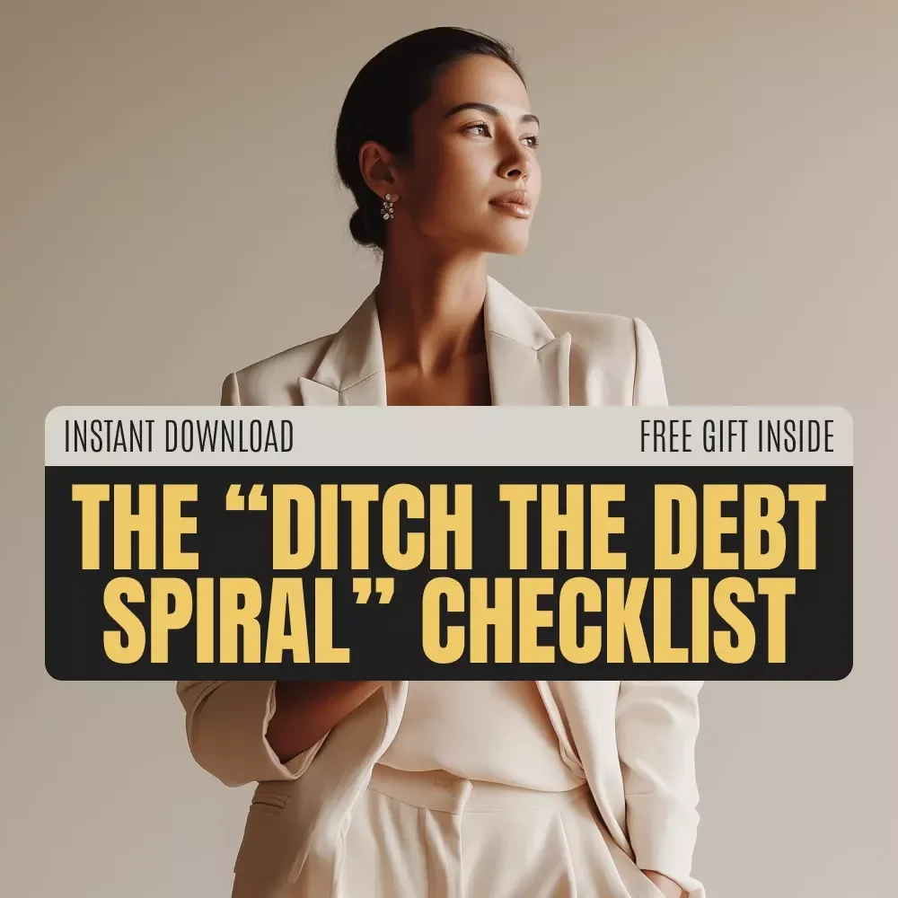 The “Ditch the Debt Spiral” Checklist | Debt Consolidation Guide | Bad Credit Help | Printable Financial Checklist for Budgeting & Loan Prep