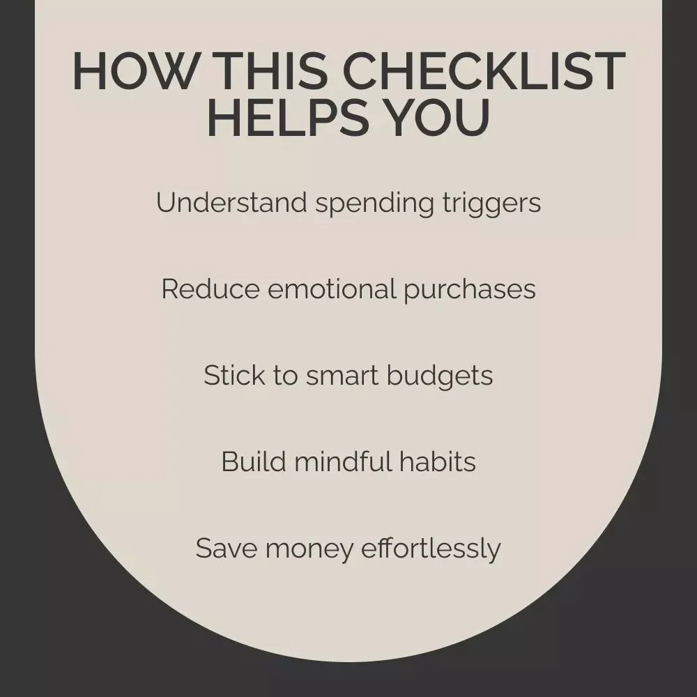 The “Impulse-Buying Buster” Checklist | How to Avoid Impulse Buying | Printable Budgeting & Mindful Spending Guide