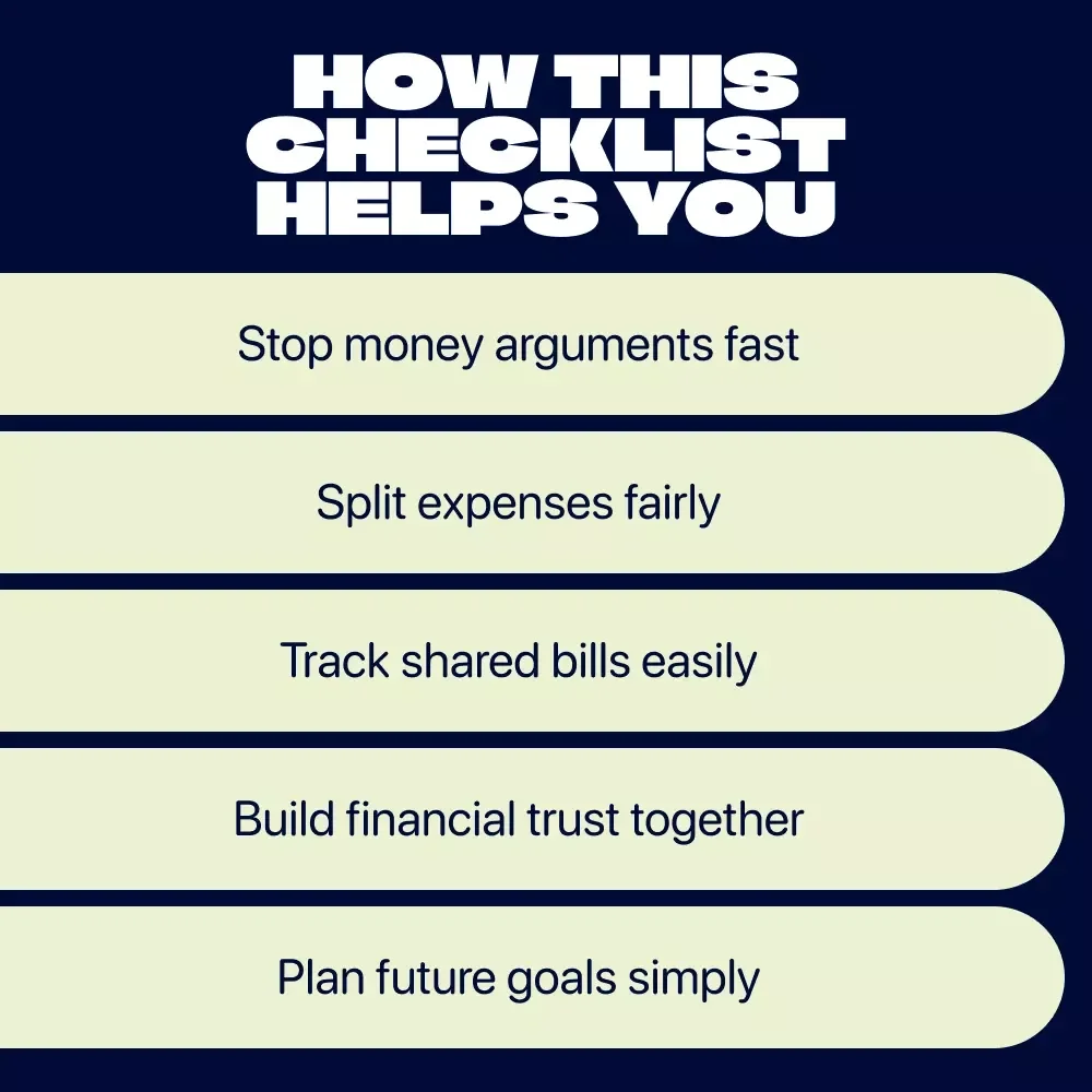 The Couple’s Expense-Sharing Checklist | Digital Download for Sharing Expenses in a Relationship, Budget Planner for Couples, Financial Communication Printable