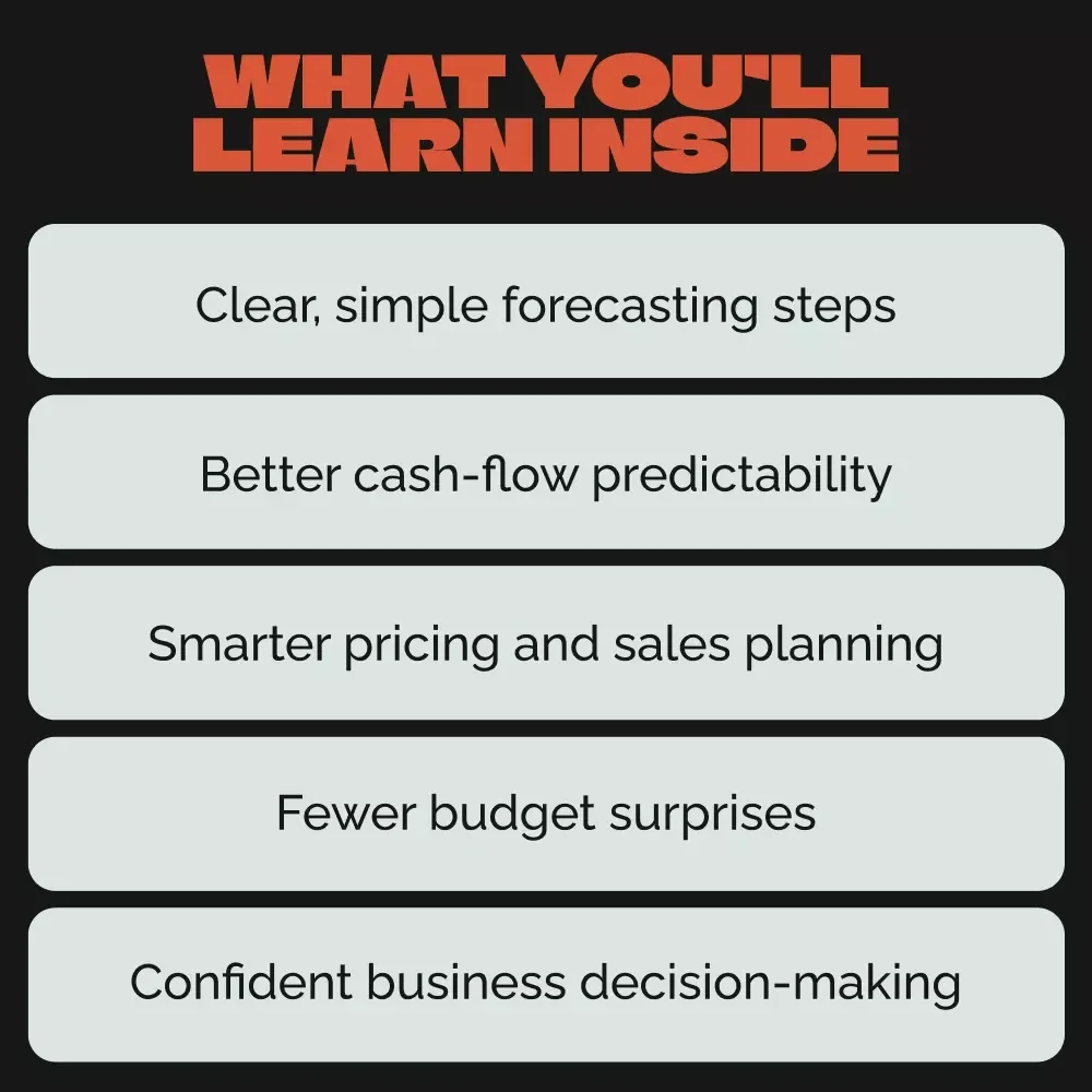 Forecasting Business Revenue & Expenses | Ebook Guide for Entrepreneurs, Small Businesses, and Startups | Master how to forecast business revenue and expenses with Confidence