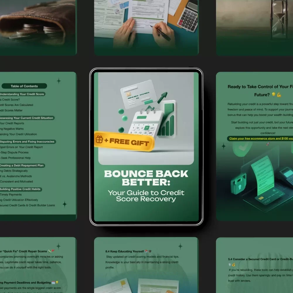 Bounce Back Better: Your Guide to Credit Score Recovery — Complete Credit Score Recovery Steps eBook for Fast Financial Rebuilding, Easy-to-Follow Tips & Proven Strategies | Digital Download