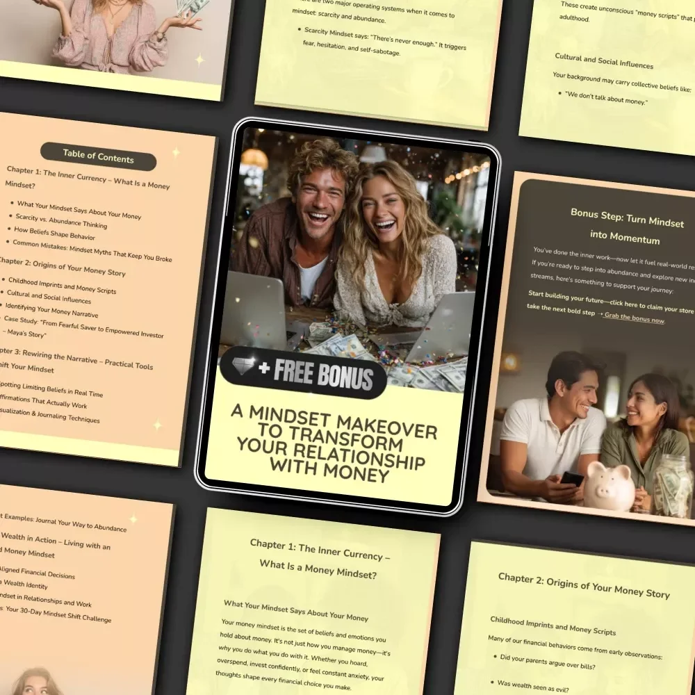 A Mindset Makeover to Transform Your Relationship with Money | Money Mindset Transformation Guide | Abundance Thinking eBook for Personal Growth & Financial Empowerment