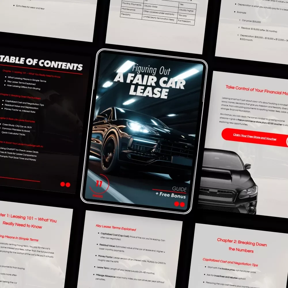 Figuring Out a Fair Car Lease Guide: How to Calculate a Fair Car Lease Payment for the Best Deal