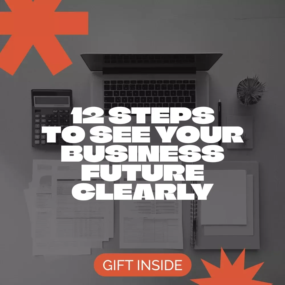 12 Steps to See Your Business Future Clearly Checklist | Small Business Financial Planning | how to forecast business revenue and expenses | Budgeting & Revenue Prediction Guide for Entrepreneurs