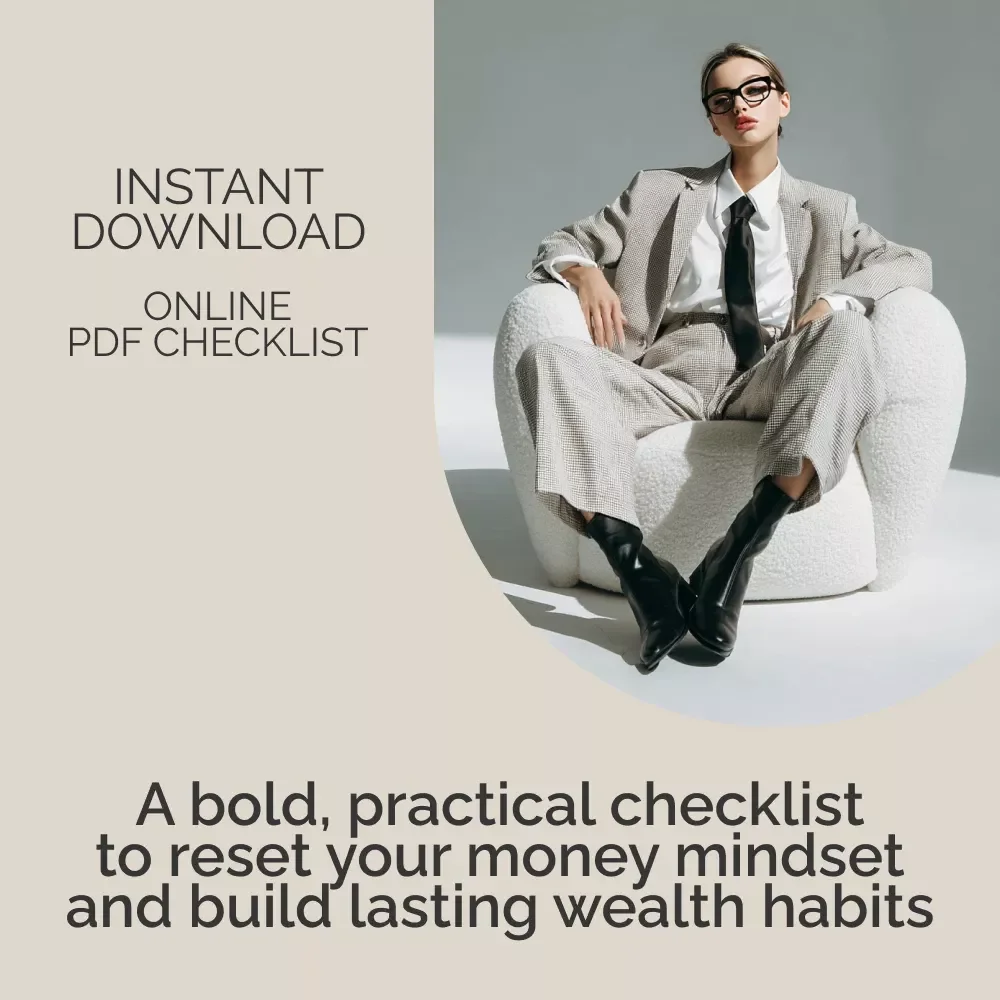 The Wealth Reset Checklist: 12 Bold Steps to a Richer Mindset (and Life) | Money Mindset Transformation Printable, Financial Growth Guide, Digital Download