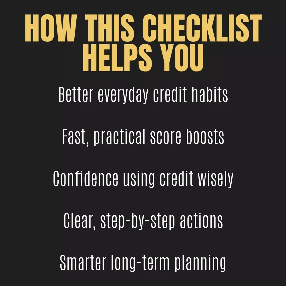 The Credit Confidence Checklist | Printable & Digital Download for Smart Money Habits | Credit Score Wellness Guide | How to Use Credit Responsibly