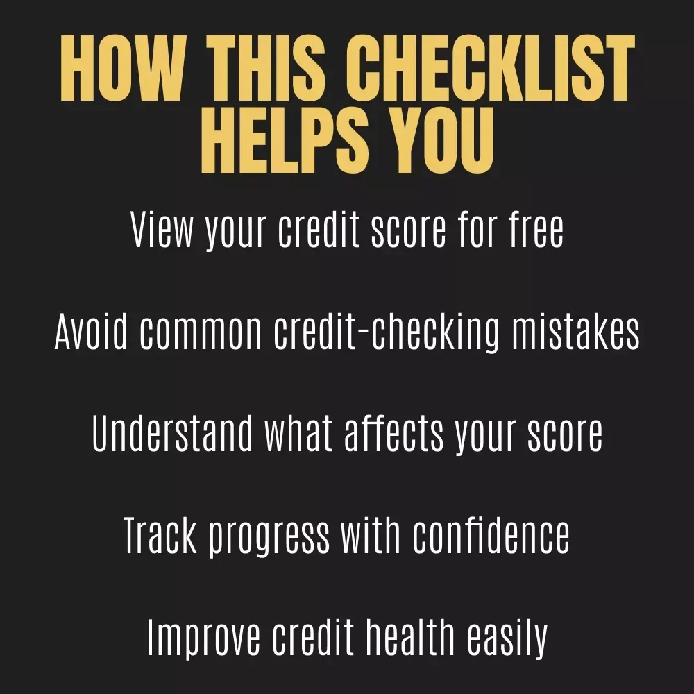 The No-Stress Credit Check Checklist | Printable Step-by-Step Planner for How to View My Credit Score and Build Confidence with Your Finances