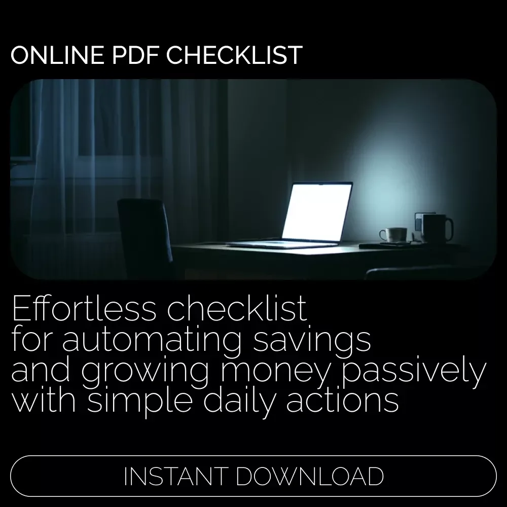 The Lazy Genius's Checklist for Growing Your Savings While You Sleep | Passive Ways to Grow Savings | Printable Money-Saving Checklist | Digital Download for Easy Automated Savings