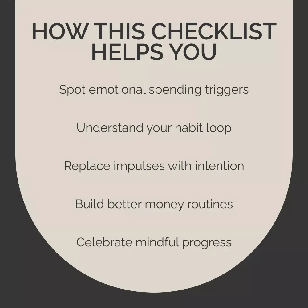 Credit Spending Habit-Breaker Checklist | Digital Download for Smarter Money Habits | Break Habit Loops and Credit Spending Patterns