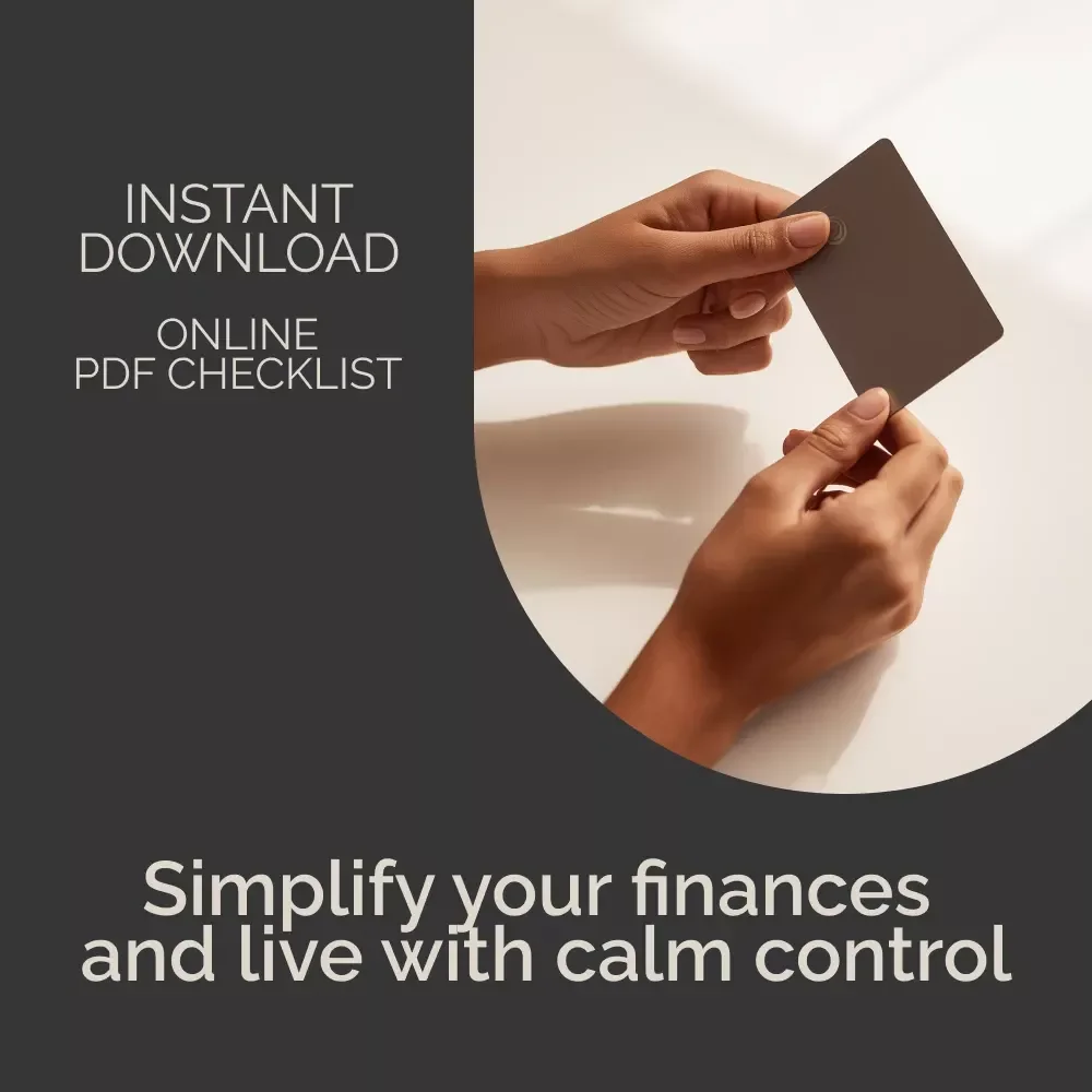 Minimalist Money Habits Mastery Checklist | Digital Download for Simplifying Finances | Build Calm, Clarity, and Control with Minimalist Money Habits