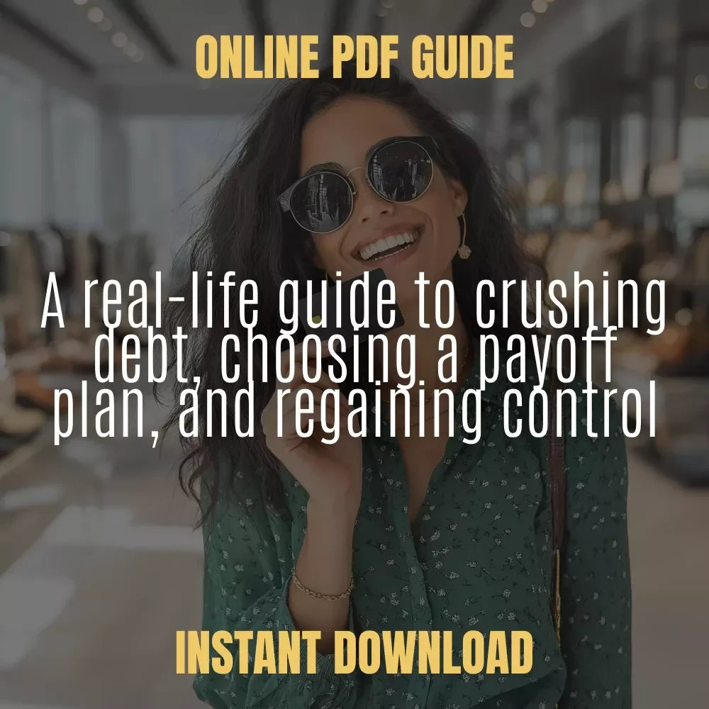 A Real-Life Guide to Crush the Debt & Taking Back Control – Debt Repayment Plan Strategy Guide, Financial Freedom eBook, Budgeting & Payoff Planner Digital Download