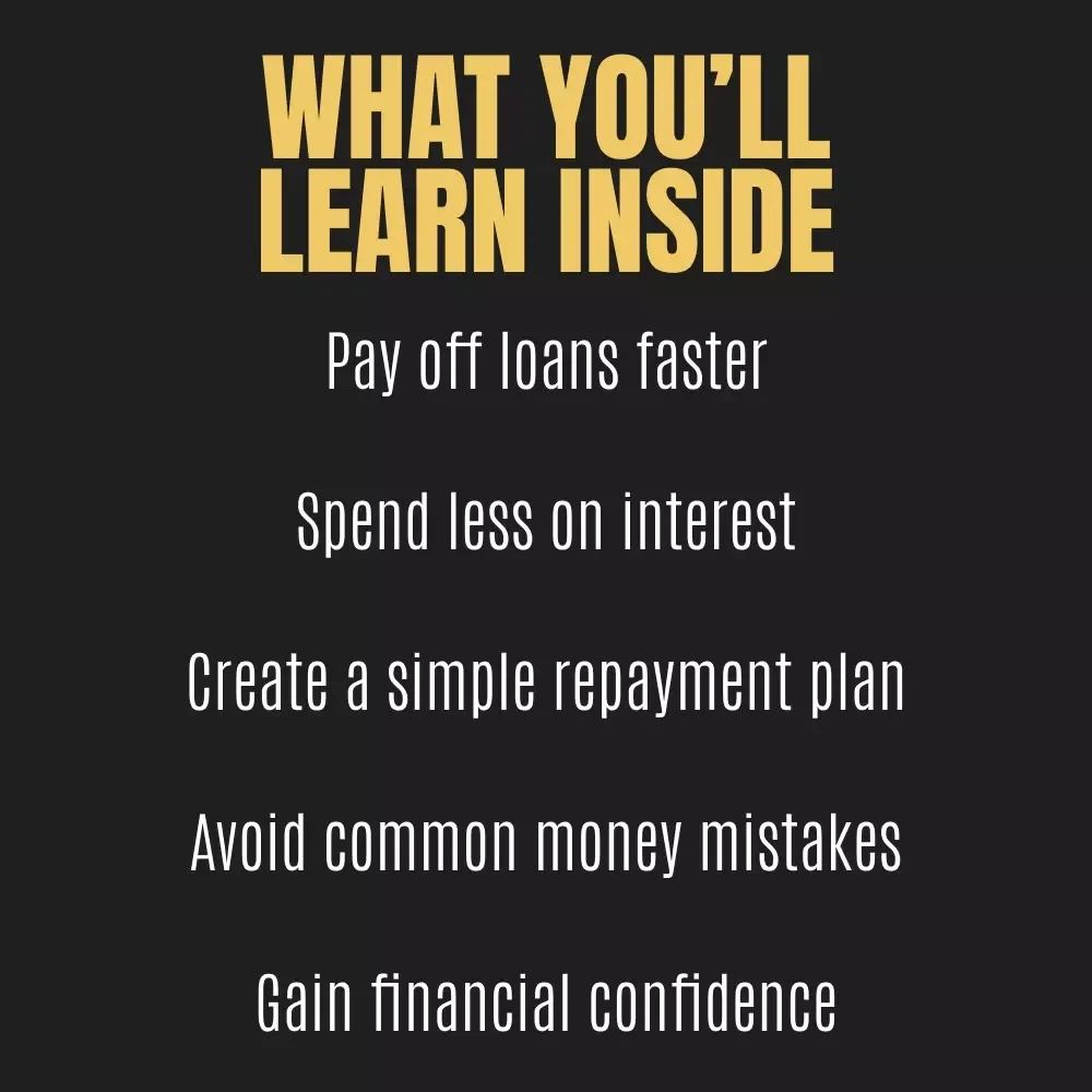 How to Repay Your Loan Quickly and Live Debt-Free | Digital Finance Guide | Smart Strategies on how to repay loan quickly | Printable eBook & Checklist for Faster Debt Freedom