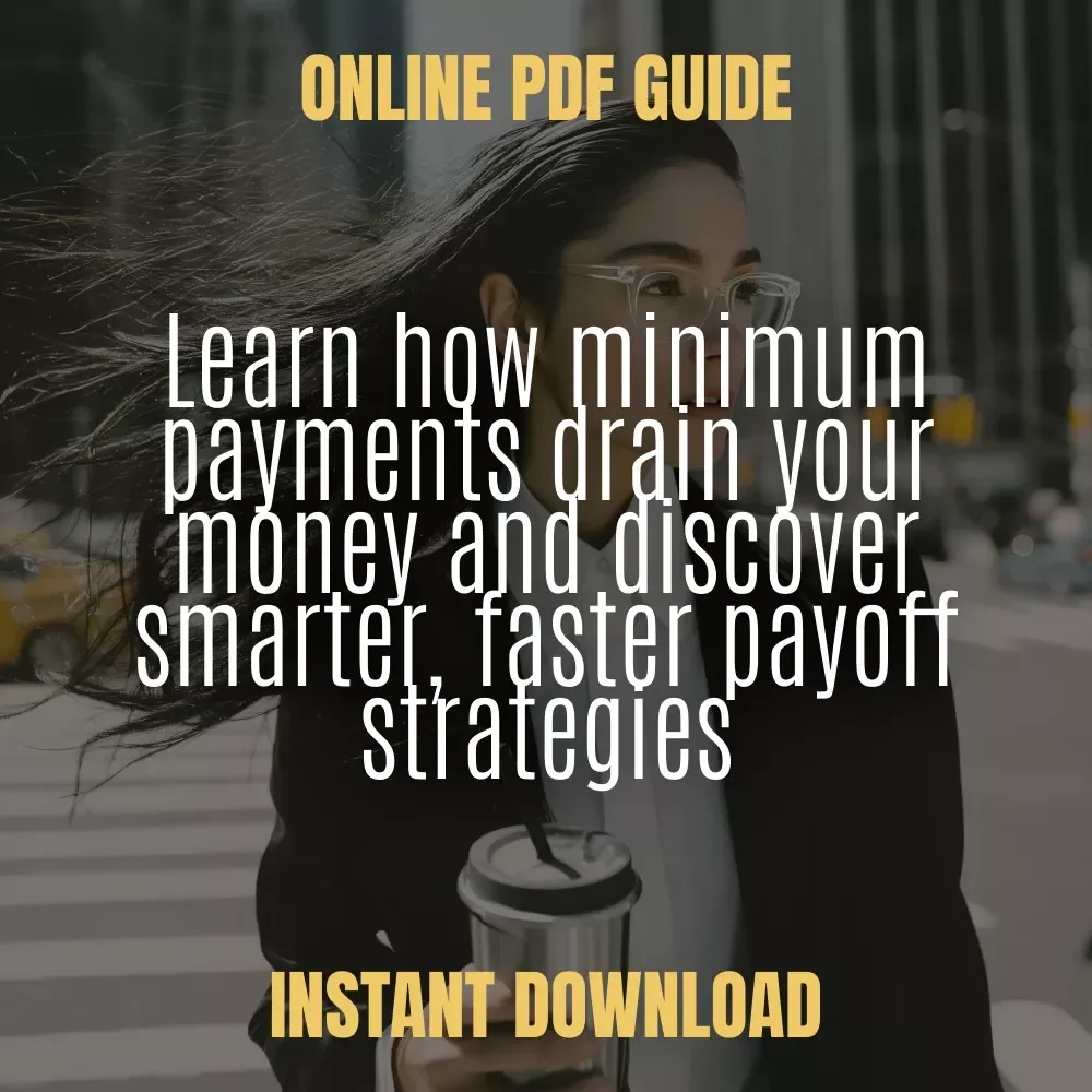 Why Paying the Bare Minimum Costs You Big | Personal Finance Guide for Debt Relief, minimum payments Explained, Smart Payoff Strategies | Digital Download