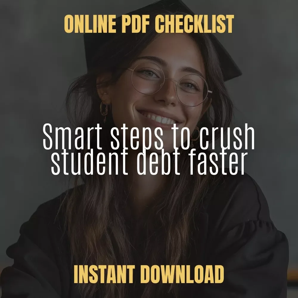 Fast-Track Your Student Loan Payoff Checklist | Step-by-Step Plan for Debt Freedom | Learn How to Pay Off Student Loans Fast | Digital Download