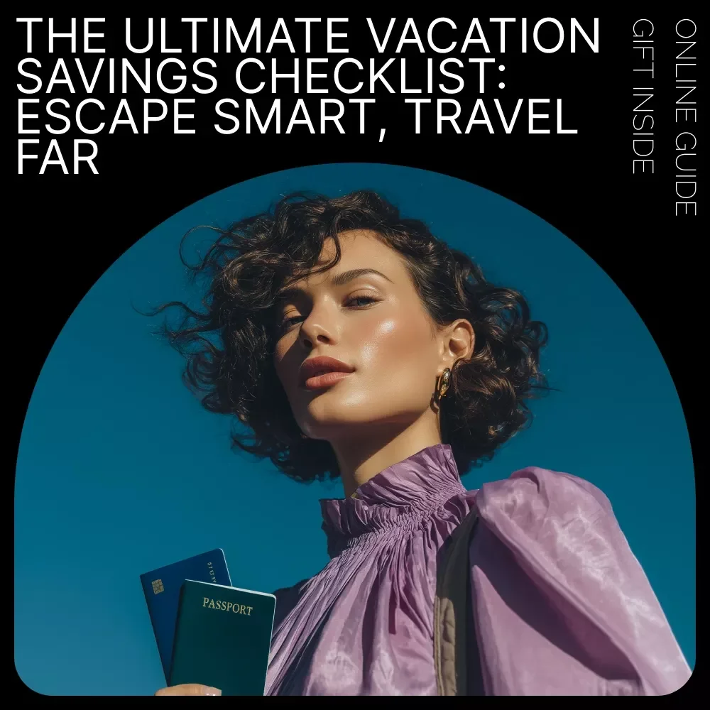 The Ultimate Vacation Savings Checklist: Escape Smart, Travel Far – Printable Travel Budget Planner, Money-Saving Checklist, Vacation Money Saving Hacks Guide for Stress-Free Trip Planning