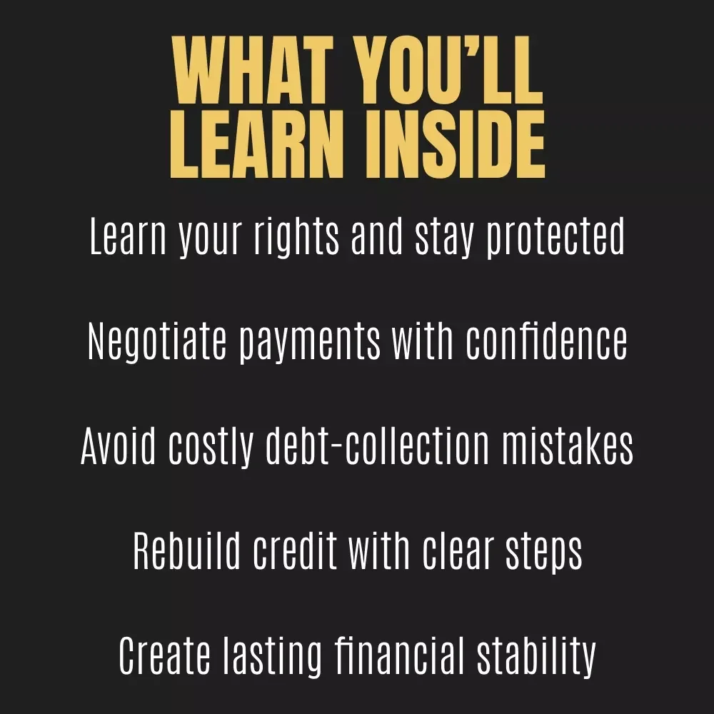 Tame the Collection Beast: A Stress-Free Guide to Paying Debt Collectors with Confidence | Debt Collections Guide | FDCPA Rights | Paying Collections eBook | Budget & Credit Repair Checklist