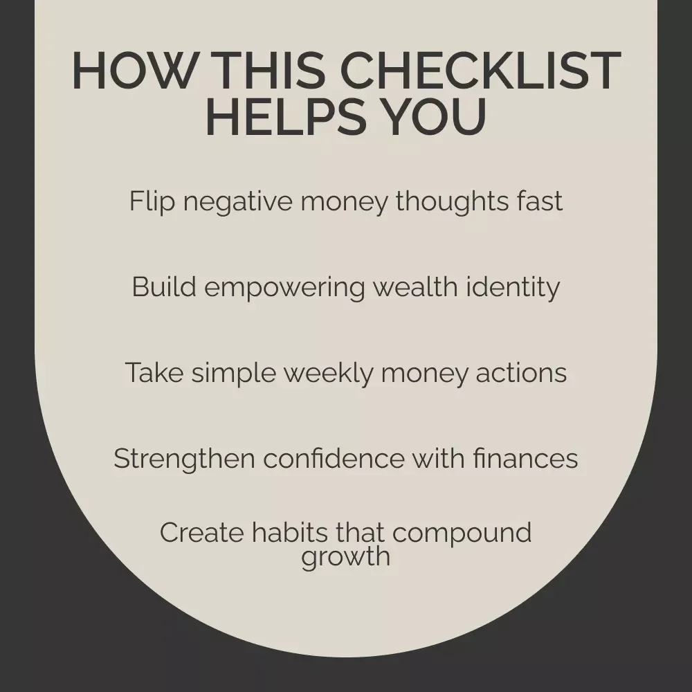 The Wealth Reset Checklist: 12 Bold Steps to a Richer Mindset (and Life) | Money Mindset Transformation Printable, Financial Growth Guide, Digital Download
