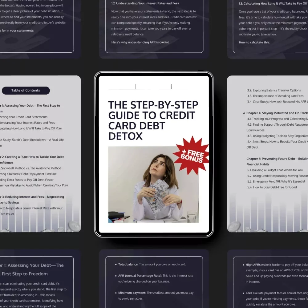 The Step-by-Step Guide to Credit Card Debt Detox | Digital eBook on How to Clear Credit Card Debt and Rebuild Financial Freedom