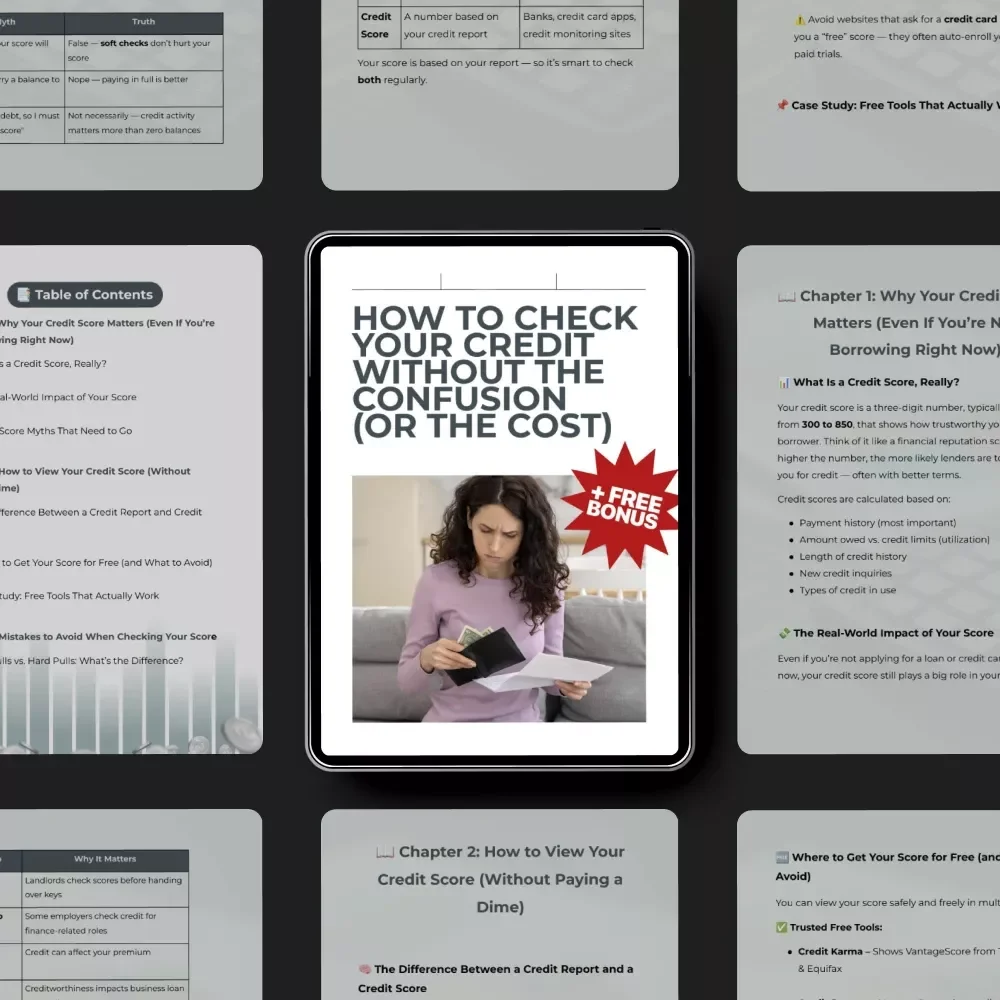 How to Check Your Credit Without the Confusion (or the Cost) | Digital Guide for How to View My Credit Score and Take Control of Your Finances