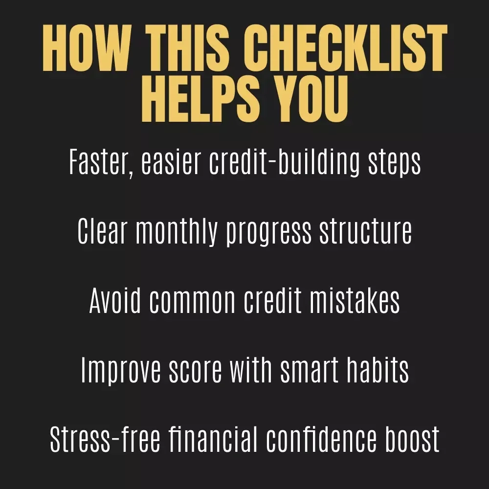 Fast Track to a Stellar Credit Score Checklist | Printable Credit Repair Guide | Instant Digital Download | Best Ways to Build Credit Fast