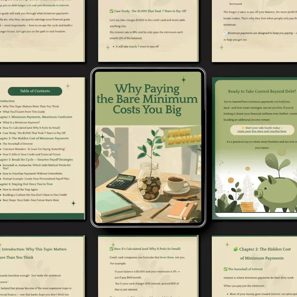 Why Paying the Bare Minimum Costs You Big | Personal Finance Guide for Debt Relief, minimum payments Explained, Smart Payoff Strategies | Digital Download